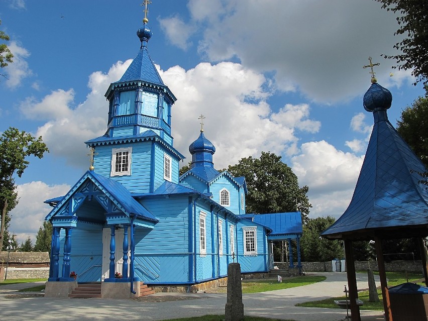 Pounicka cerkiew została w latach 80. XIX w. przeniesiona na...