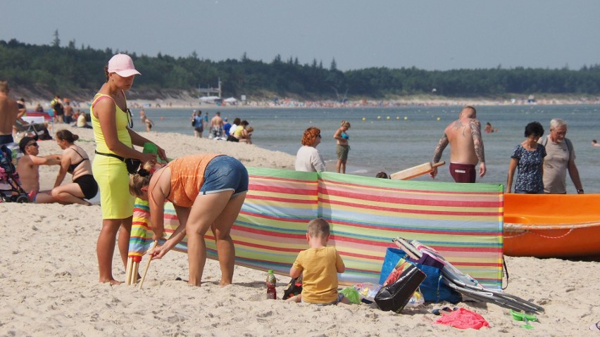 Zobaczcie, jak we wtorkowe południe wyglądała plaża...