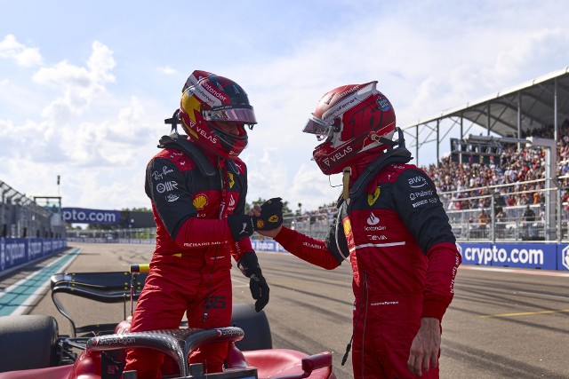 Ferrari w pierwszym rzędzie. Wymarzone kwalifikacje dla Leclerca i Sainza przed Grand Prix Miami