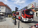 Białystok. Straż pożarna interweniowała w banku przy ul. Rynek Kościuszki (zdjęcia)