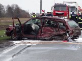 Wypadek w Kotlinie: Zderzyły się trzy auta. DK11 zablokowana [ZDJĘCIA, WIDEO]