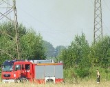 Żarzył się nasyp kolejowy w Kluczborku