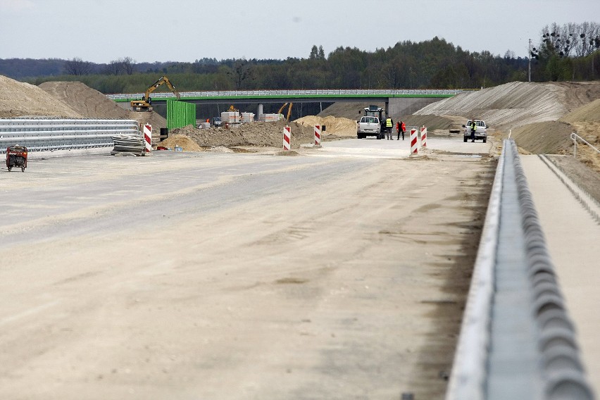 Budowa jednego z odcinków autostrady A1