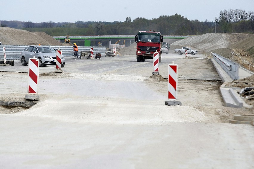 Budowa jednego z odcinków autostrady A1