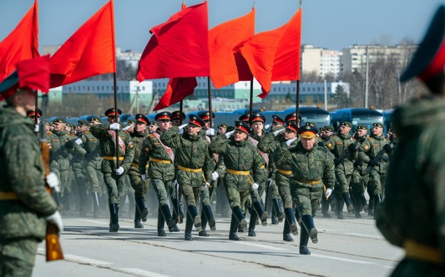 Ćwiczenia przed defiladą 9 maja odbywają się w różnych punktach Rosji już od wielu dni