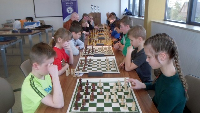 Podziwiać można było najmłodsze pokolenie szachistów, jak sobie świetnie radzili