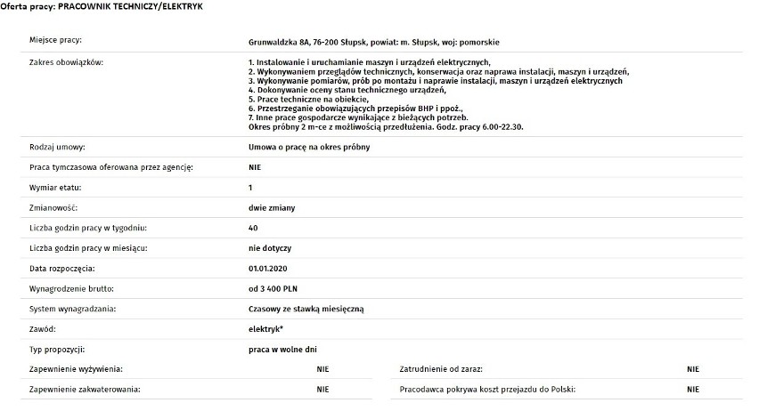 Jeśli szukasz pracy w Słupsku, bądź okolicznych...