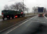 Ciągnikiem pod prąd obwodnicą Sulechowa (wideo)