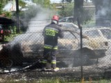 Grębów. Ktoś podpalił auta w punkcie skupu 