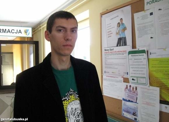 Dawid Maleszka skończył studia inżynierskie (edukacja techniczno-informatyczna), obecnie kończy też magisterkę (inżynieria środowiska pracy), ale pracy nie może znaleźć (fot. Edward Gurban)