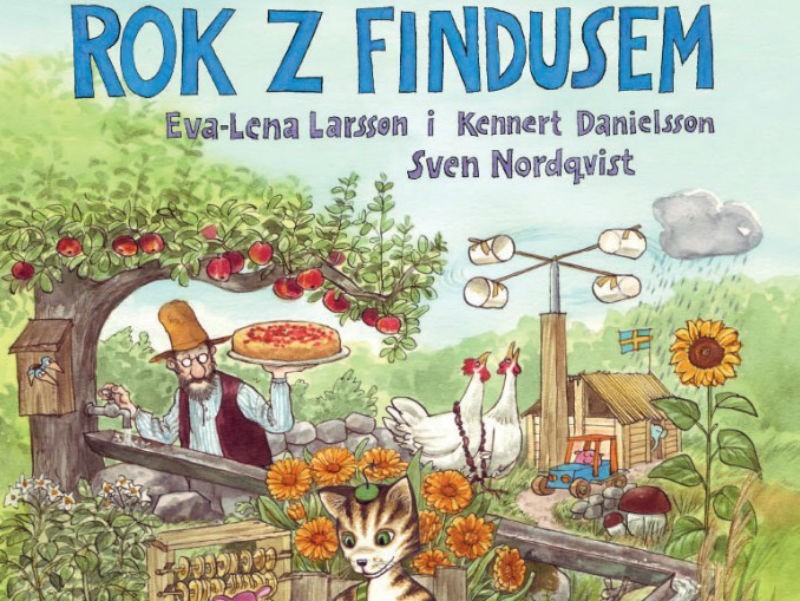 (Fragment okładki): Rok z Findusem, Eva-Lena Larsson, wyd....