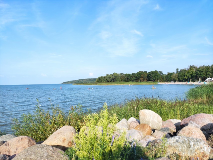 Tolkmicko. Port morski i plaża