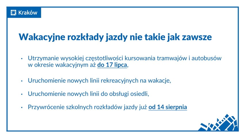 Takie zmiany czekają pasażerów krakowskiego MPK w wakacje. Zaskoczenie?  