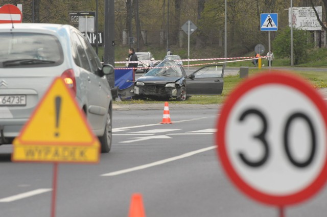 Wypadek na Wrotkowskiej w Lublinie