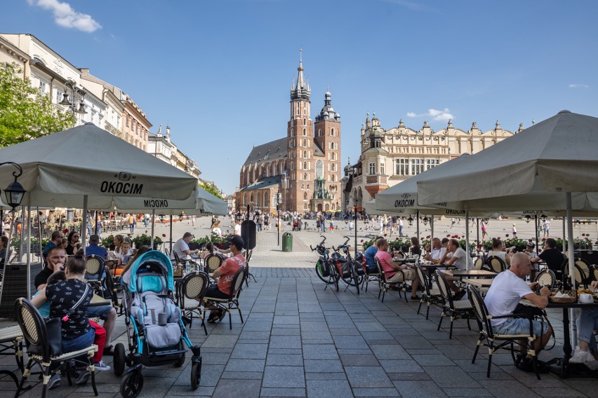 Rynek Główny w piątkowe popołudnie