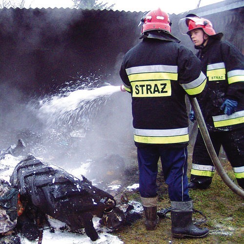 Pożar garażu w Kaliszu Pomorskim, z którym niedawno zmagały...
