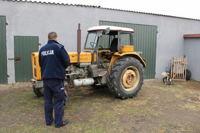 Skradziony na początku miesiąca traktor wrócił do właściciela
