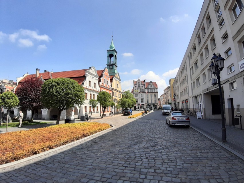 Parking na rynku w Kluczborku