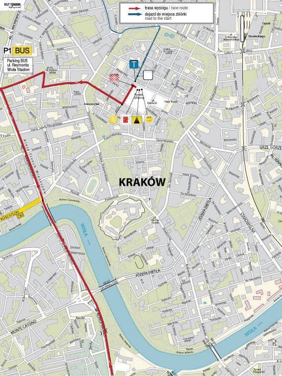 Z centrum Krakowa kolarze pojadą Alejami w kierunku Wieliczki