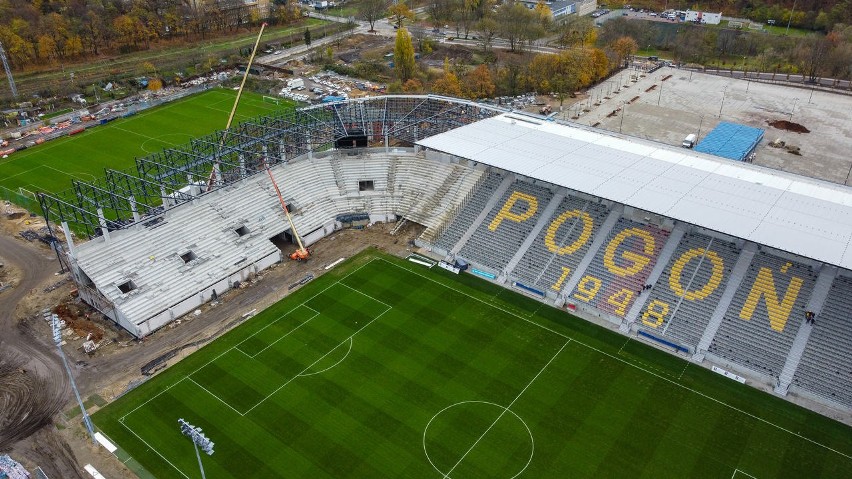 Zdjęcia stadionu Pogoni Szczecin - 19.11.2020