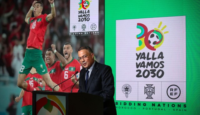 Prezentacja ambasadorów i logo Mistrzostw Świata 2030.