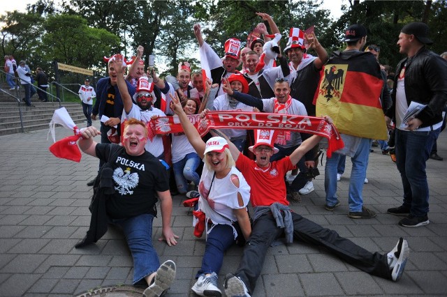 Kibice przed meczem Niemcy - Polska