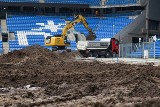 Lech Poznań: Trwa wymiana murawy na Stadionie Miejskim przy ul. Bułgarskiej. Zobacz zdjęcia