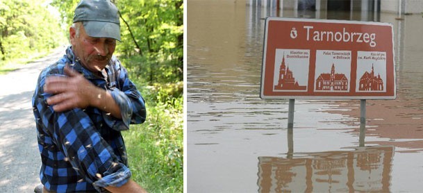 &#8211; Wystarczy chwila i człowieka obsiada cały rój komarów . Nigdy ich jeszcze tyle nie było &#8211; mówi Józef Galent z Zabrnia Górnego.