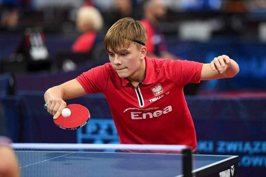 Zawodnik Polonii Kielce Marcel Błaszczyk na Mistrzostwach Europy Juniorów w Gliwicach zdobył dwa medale w tenisie stołowym 