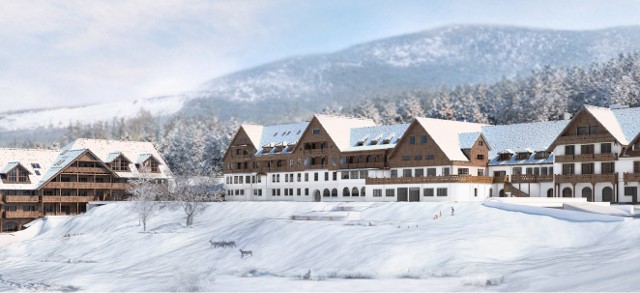 Orlinek Berghotel w Karpaczu będzie miał 160 miejsc. Odbudowa hotelu rozpocznie się w maju tego roku.