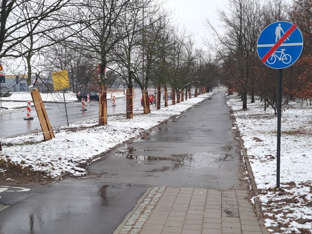 Ciąg pieszo-rowerowy na ulicy Waltera-Janke urywa się. Teraz ma być przedłużony