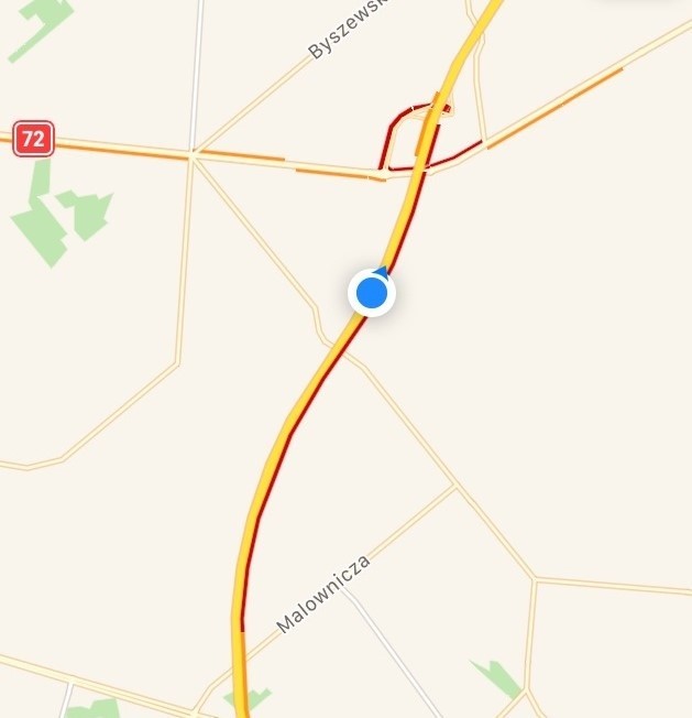 Korki na autostradzie. Na A1 próba obciążeniowa wiaduktu na węźle Łódź Północ i wypadek tira. Uwaga utrudnienia 29 stycznia