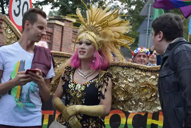 Drag queen na Marszu Równości w Katowicach