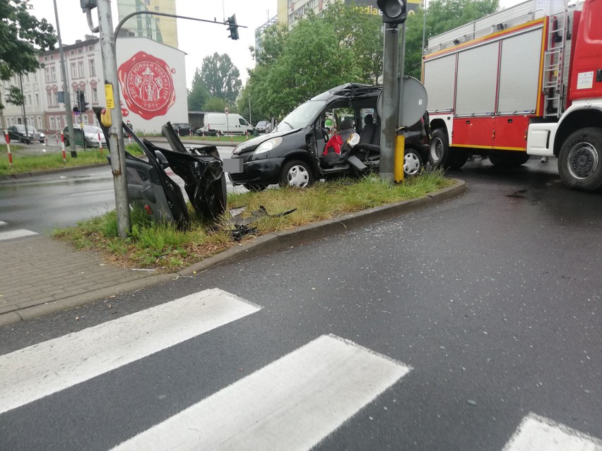 Do wypadku doszło na skrzyżowaniu ulicy Franciszkańskiej...