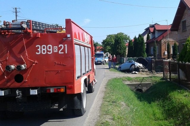 Sokolniki. Auto wpadło do roku 