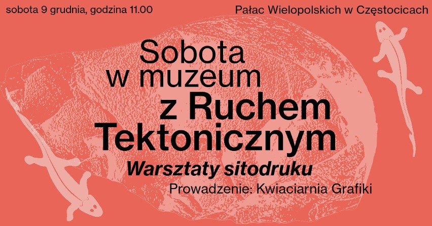 Warsztaty sitodruku w ramach „Soboty w muzeum” w Pałacu Wielopolskich w Częstocicach w sobotę, 9 grudnia