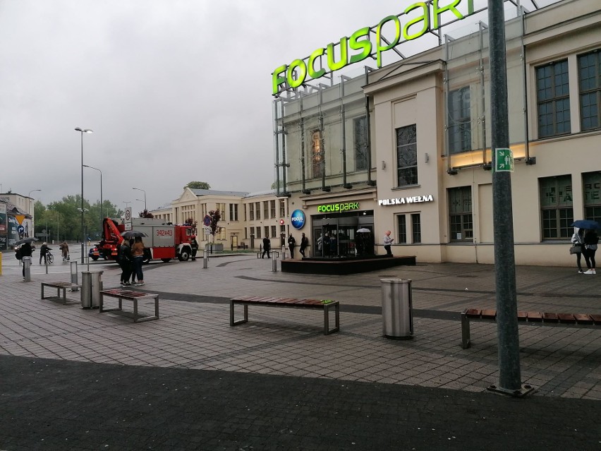 Ewakuacja galerii Focus Mall w Zielonej Górze