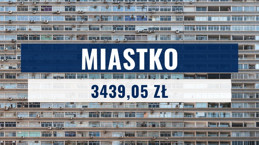 W Miastku na jednego mieszkańca przypada 3439,05 złotych.