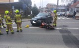 Zderzenie samochodu i motocykla w Wieliczce. Bardzo duże utrudnienia w ruchu