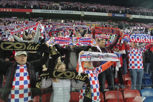 Górnik Zabrze - Lech Poznań 1:2. Torcida śpiewała 100 lat