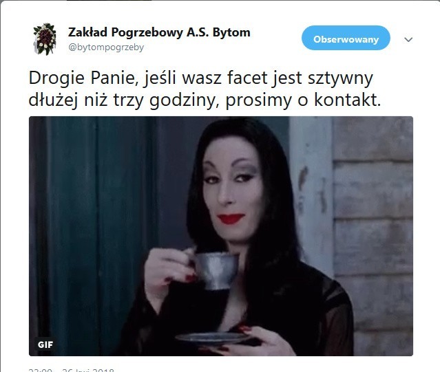 Zakład Pogrzebowy A.S. reklamuje się jako „biuro podróży”,...