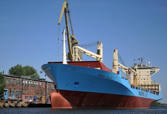 Kontenerowiec Maersk Venice w Szczecinie.
