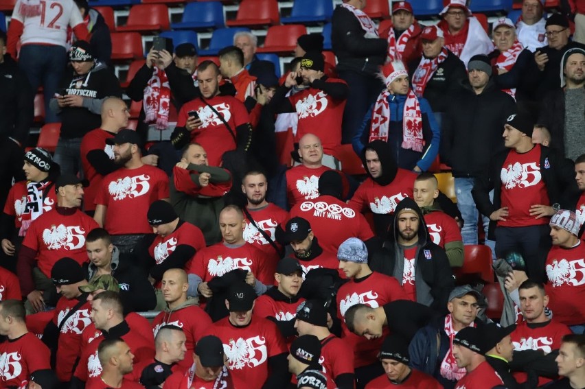 Kibice Biało-Czerwonych na meczu Łotwa - Polska w Rydze