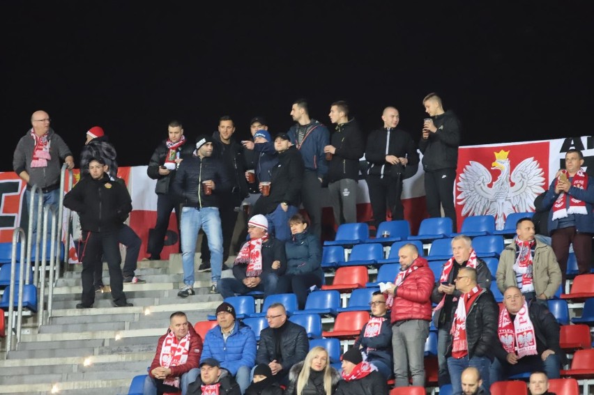 Kibice Biało-Czerwonych na meczu Łotwa - Polska w Rydze