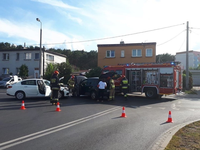 Wypadek miał miejsce przy skrzyżowaniu ulic Glinki i...