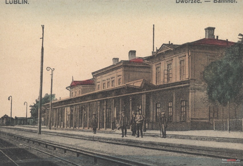 Dworzec PKP w 1910 r.