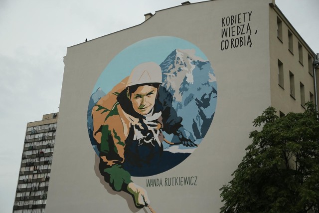 Mural Wandy Rutkiewicz we Wrocławiu.