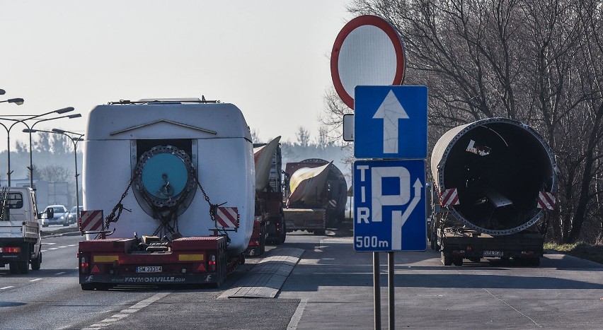 Transport turbiny zatrzymany przez ITD na Jana Pawła II