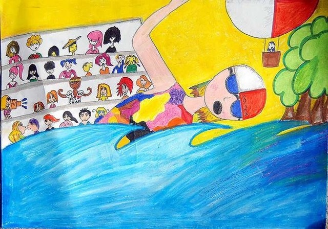 10-letnia Daria Dudczak chce zostać słynną pływaczką.