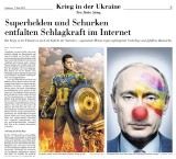 Rosyjska ambasada grozi szwajcarskiej gazecie za publikację karykatur Putina z nosem klauna i symboliką LGBT